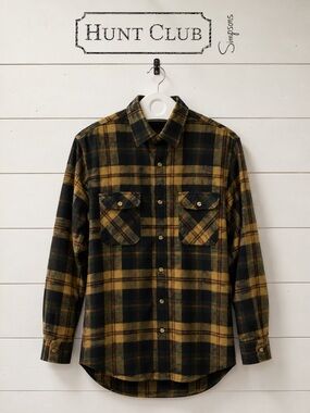 Hunt Club Vintage Plaid Flannel Shirt – Men’s Large